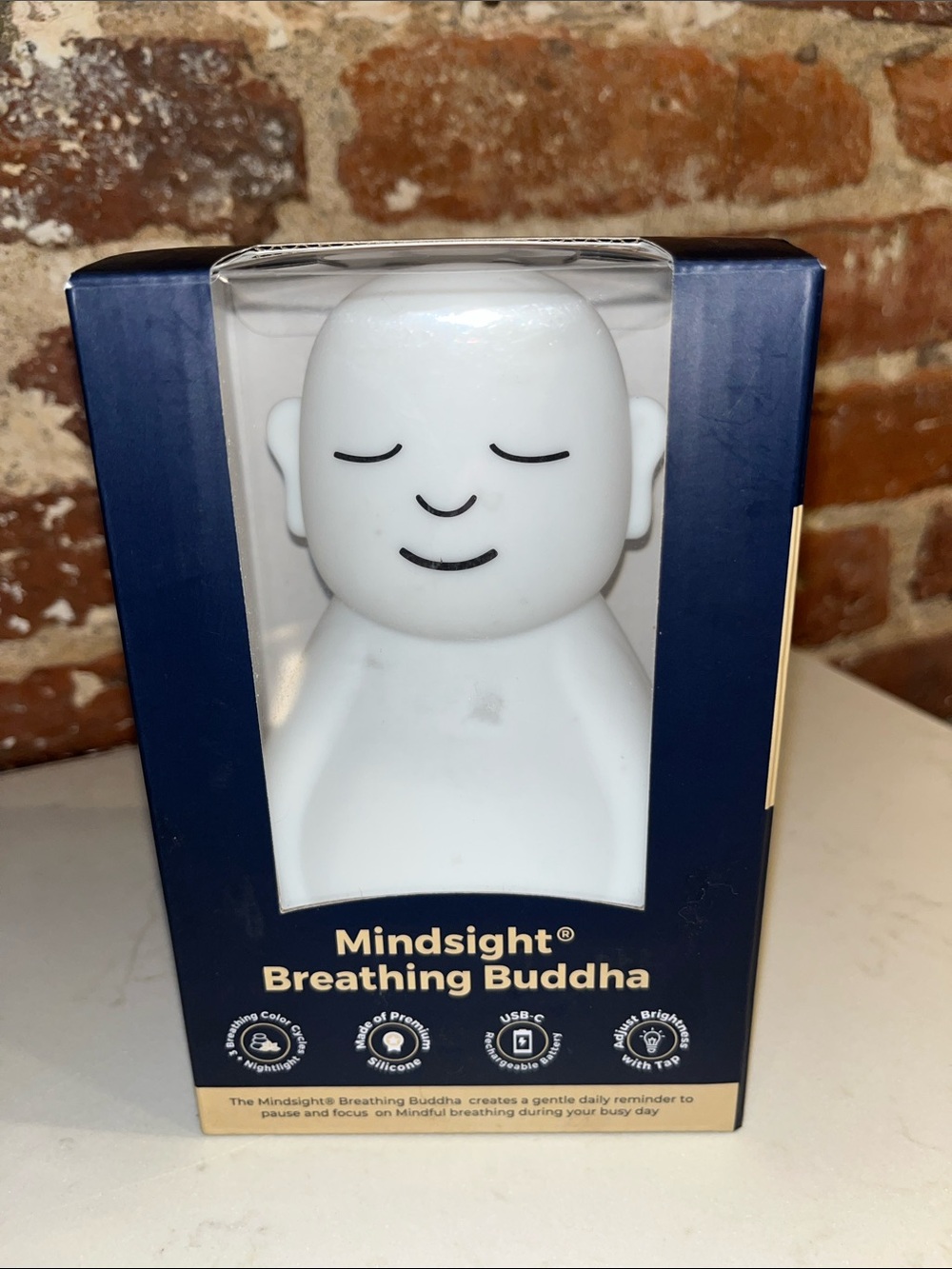 Mindsight Breathing Buddha - White Relaxation Light